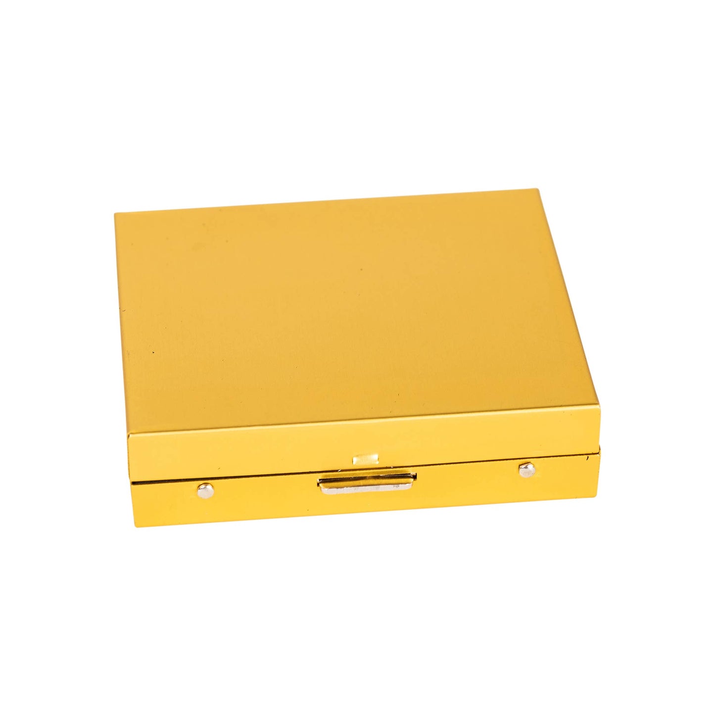 Men's Brushed Stainless Dice Set: Gold
