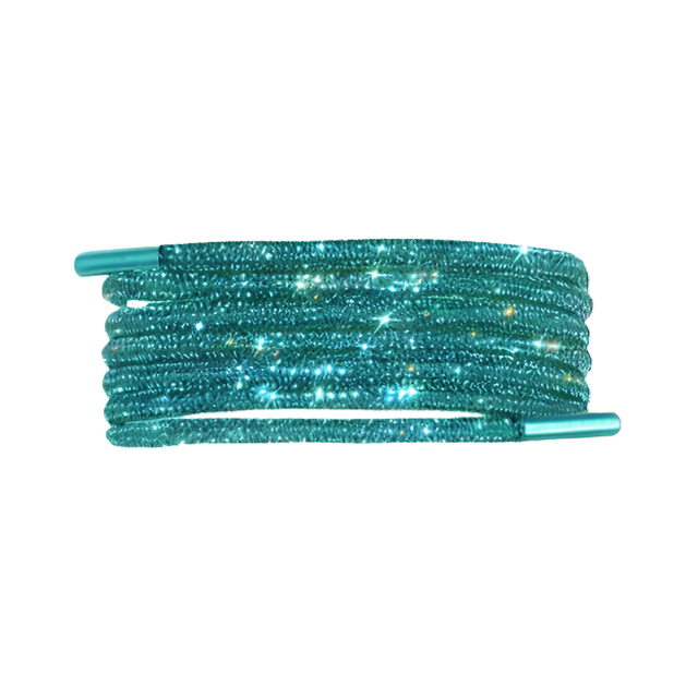 Rhinestone Shoe Laces: Silver