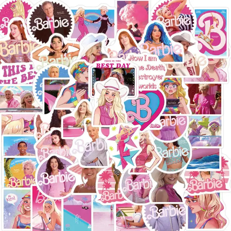 Barbie the Movie Assortment of Waterproof Stickers