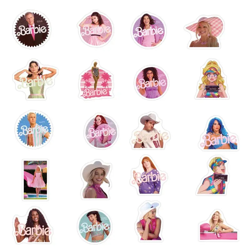 Barbie the Movie Assortment of Waterproof Stickers