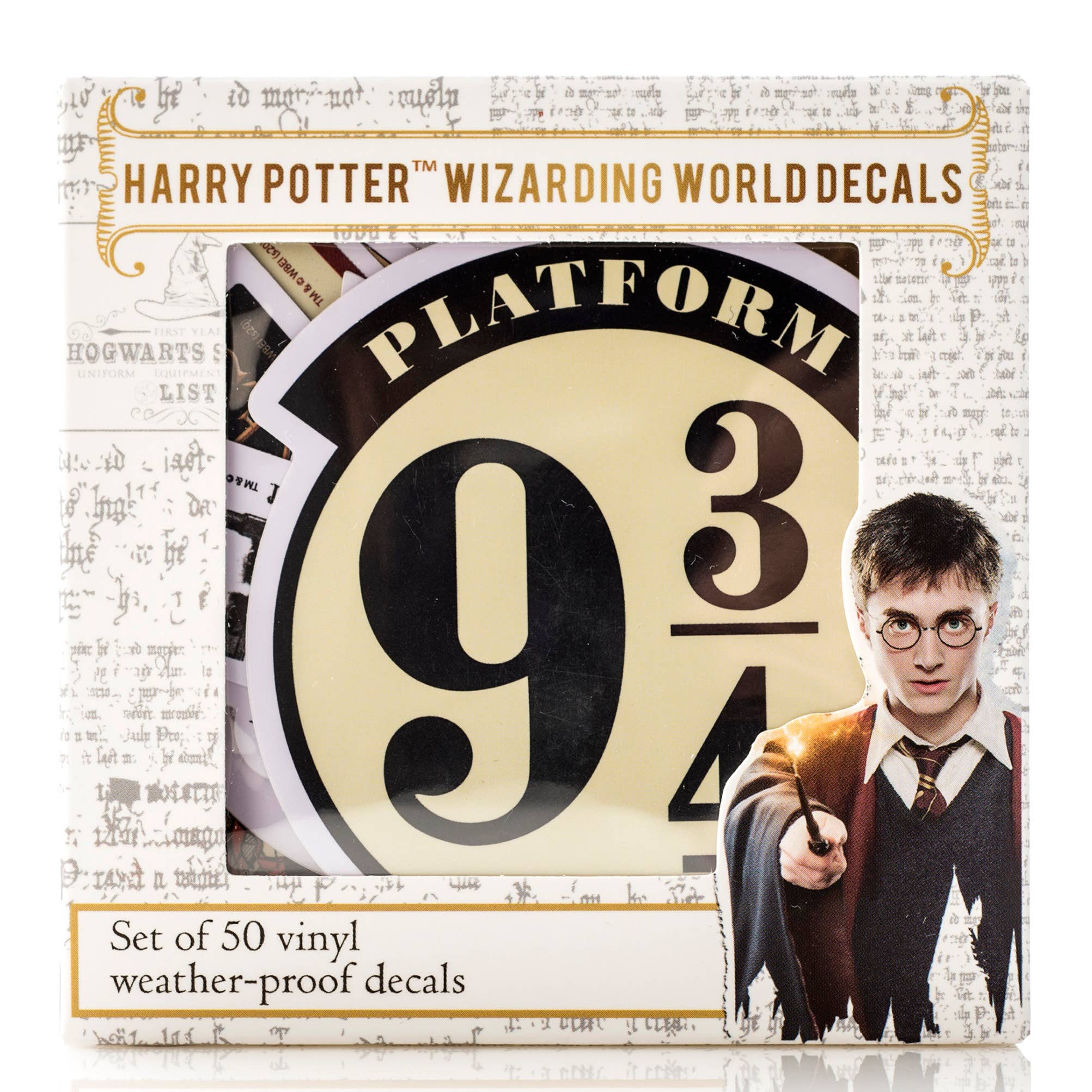 Set of 50 Harry Potter Vinyl Stickers - Wizarding World - Conquest Journals