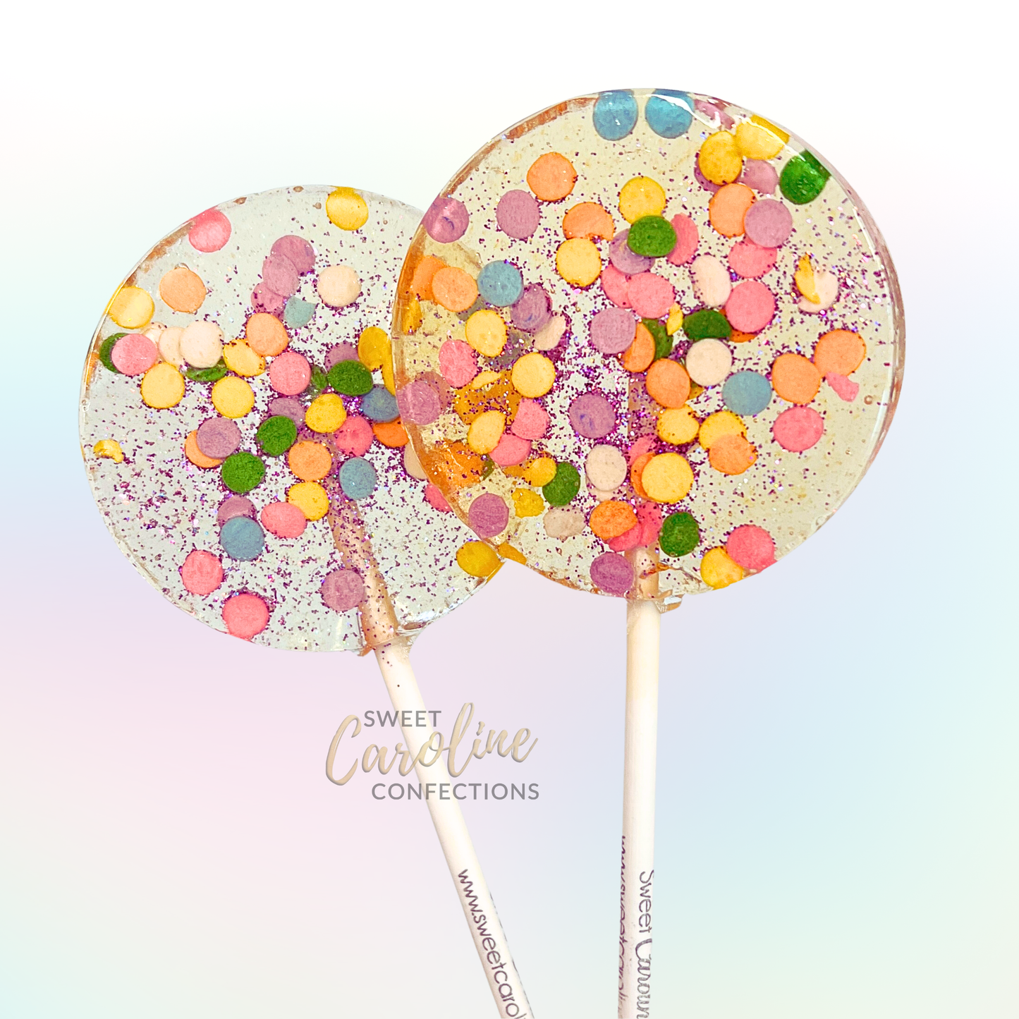 Celebration Sparkle Lollipop, Birthday Cake