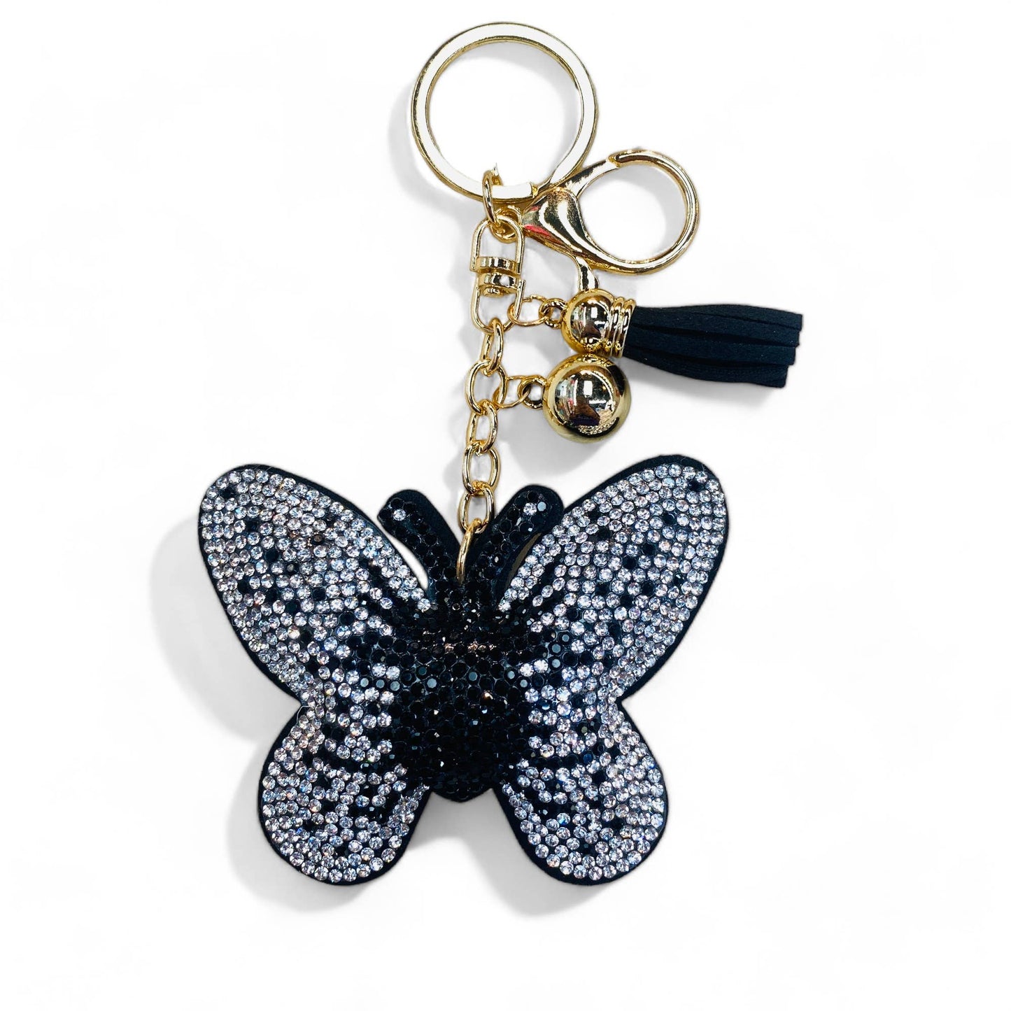 Butterfly Keychains: Black rainbow