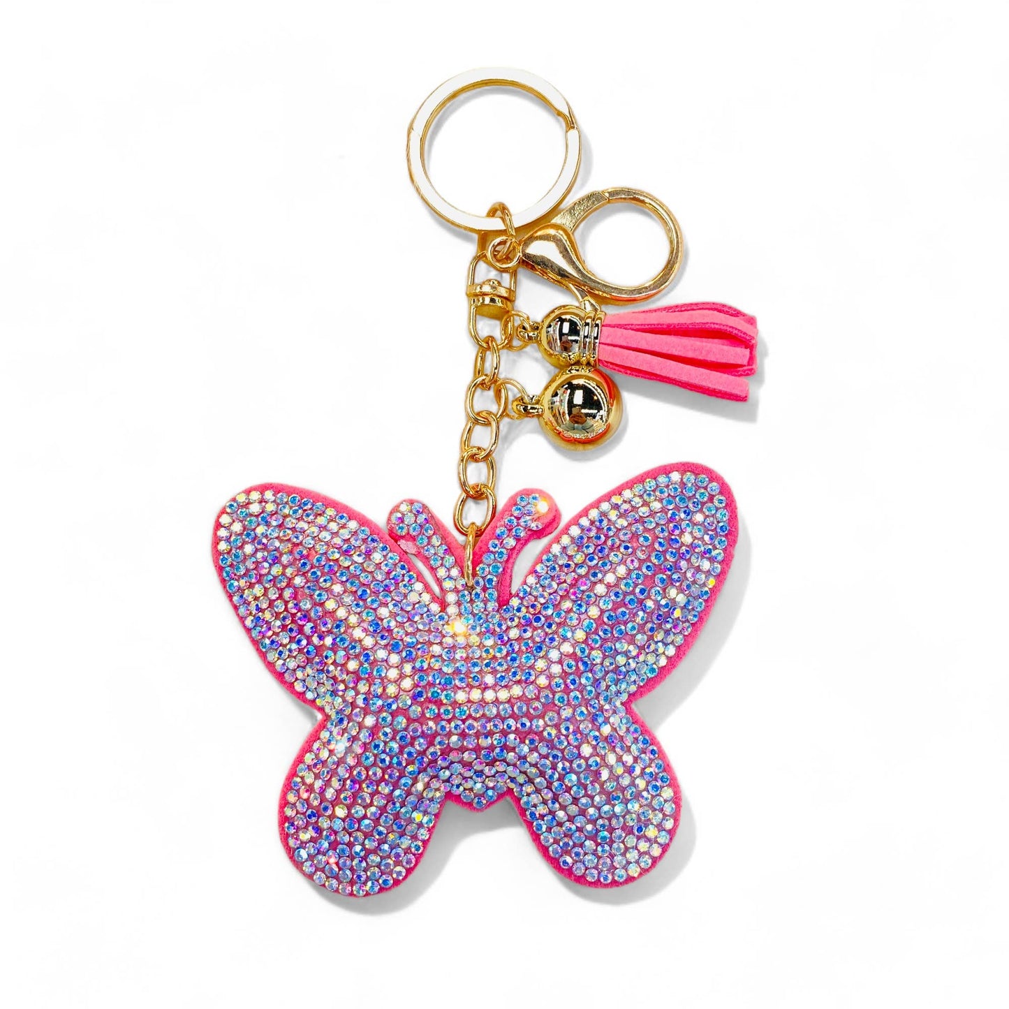 Butterfly Keychains: Black rainbow