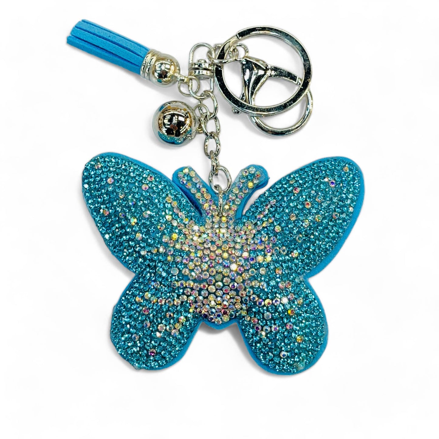 Butterfly Keychains: Black rainbow