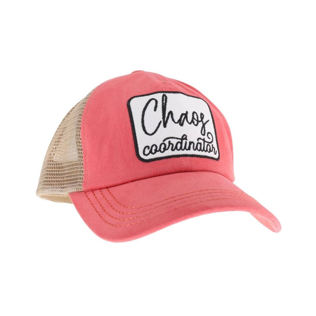 Embroidered Chaos Coordinator Patch C.C High Pony Criss Cros: Coral