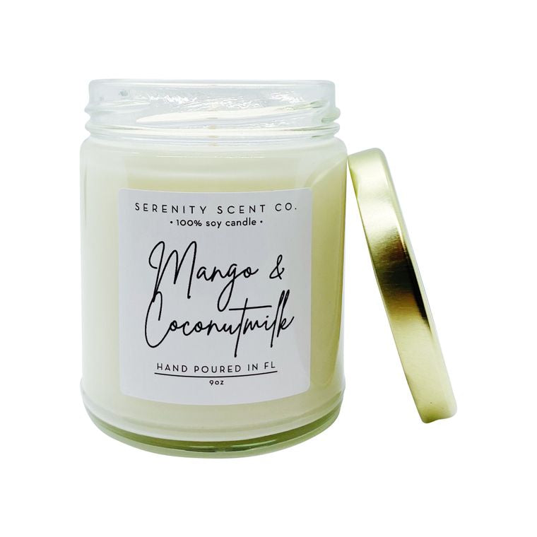 Mango & Coconut Milk | Handmade Soy Candle | Spring Scented Candle