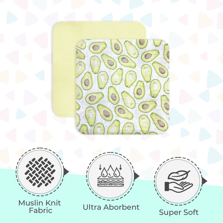 2 Pack Muslin Swaddle Blankets - Avocado